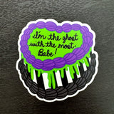 Ghost with the Most Cake Sticker
